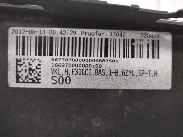 bontott BMW 3 F31 Hátsó Lökhárító (Üresen)