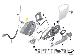 bontott BMW 3 F31 Jobb hátsó Ajtózár