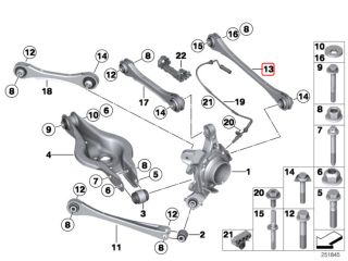 bontott BMW 3 F31 Jobb hátsó Felső Lengőkar