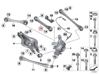 bontott BMW 3 F31 Jobb hátsó Felső Lengőkar