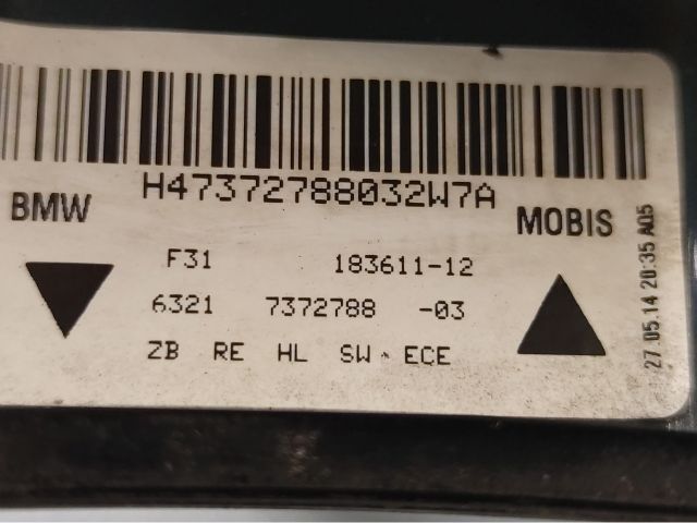 bontott BMW 3 F31 Jobb Hátsó Lámpa