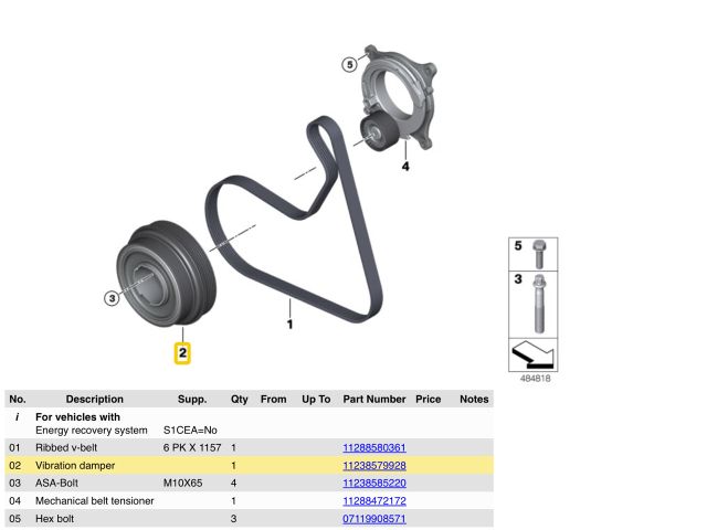 bontott BMW 3 G20-G80 Főtengely Szíjtárcsa