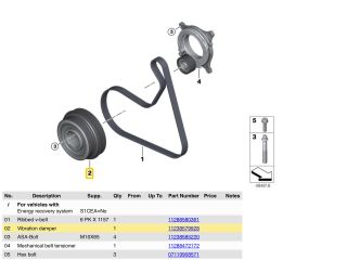 bontott BMW 3 G20-G80 Főtengely Szíjtárcsa