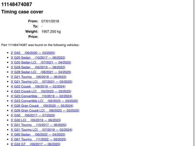 bontott BMW 3 G20-G80 Hátsó Vezérlés Burkolat