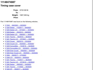 bontott BMW 3 G20-G80 Hátsó Vezérlés Burkolat