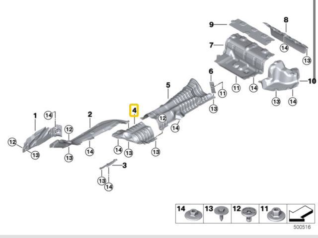 bontott BMW 3 G20-G80 Leömlő Hővédő Lemez
