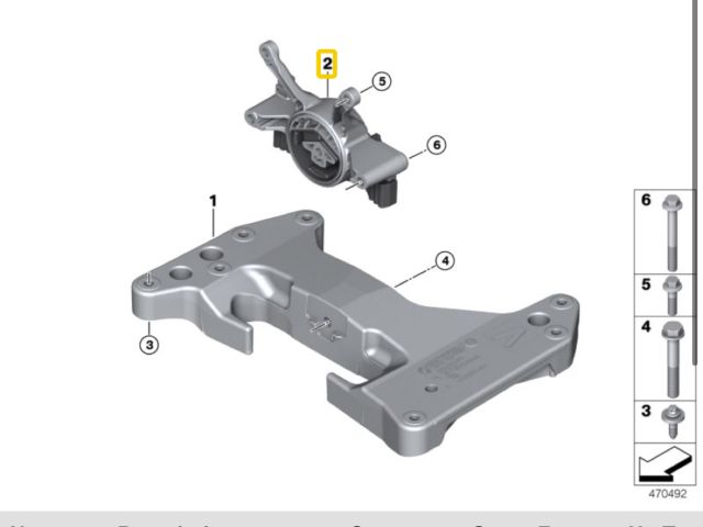 bontott BMW 3 G20-G80 Váltó Tartó Bak (Pozíciófüggetlen)