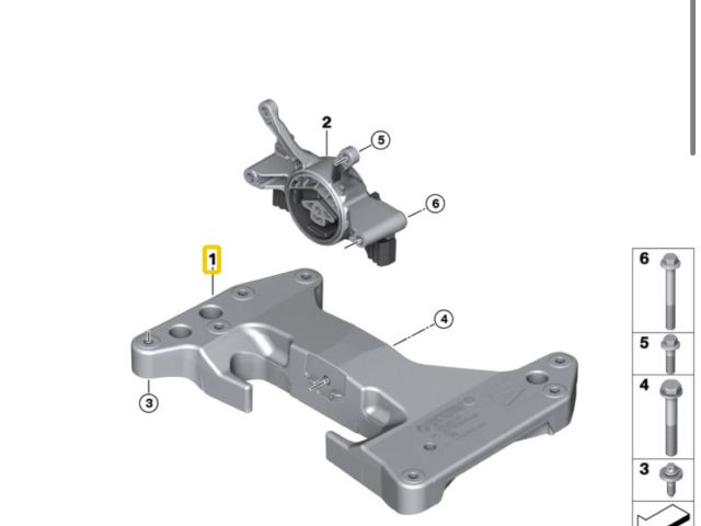 bontott BMW 3 G20-G80 Váltó Tartó Bak (Pozíciófüggetlen)