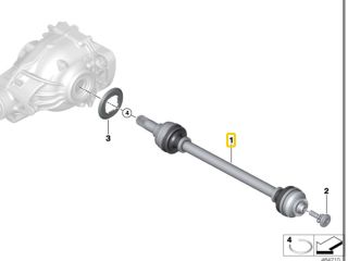 bontott BMW 3 G20-G80 Bal hátsó Féltengely