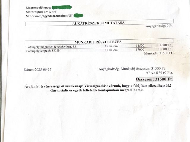 bontott BMW 3 G20-G80 Főtengely (Magában)