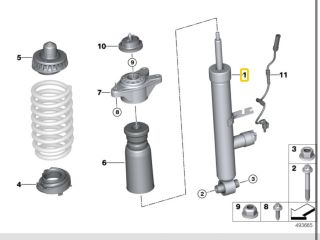 bontott BMW 3 G20-G80 Jobb hátsó Lengéscsillapító