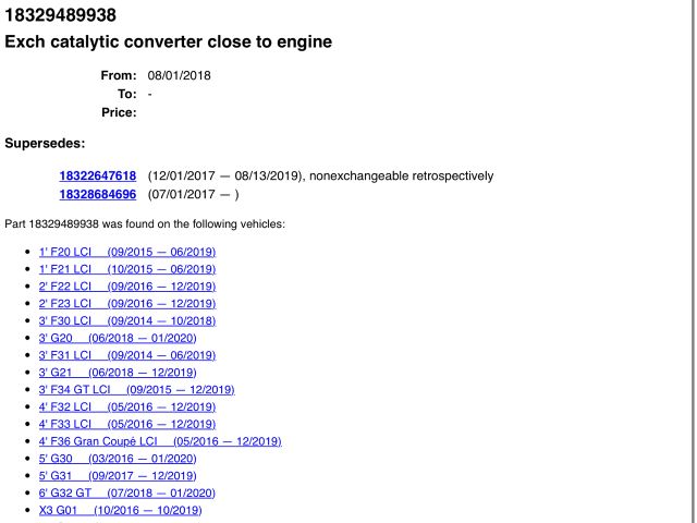 bontott BMW 3 G20-G80 Katalizátor