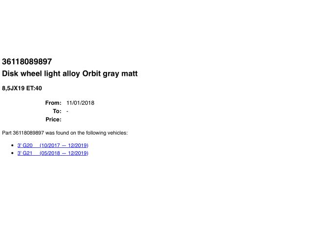 bontott BMW 3 G20-G80 Alufelni (1 db)