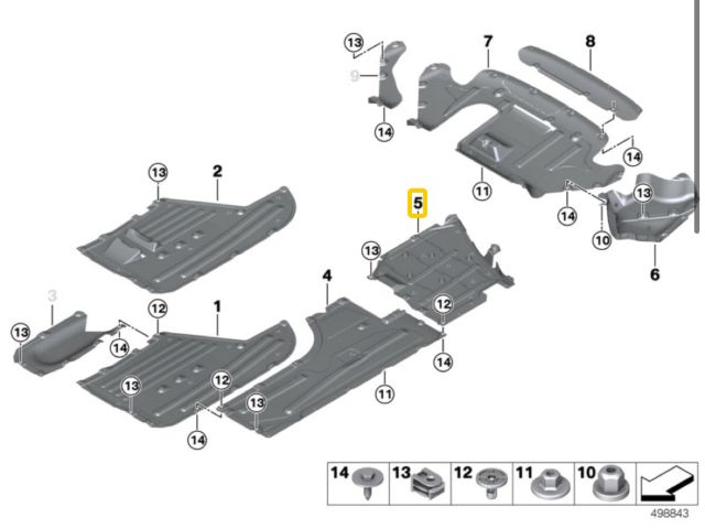bontott BMW 3 G20-G80 Bal Fenéklemez