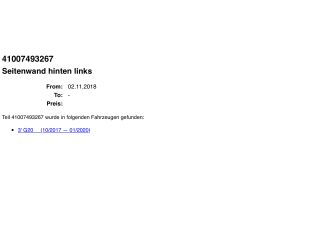 bontott BMW 3 G20-G80 Bal hátsó Sárvédő