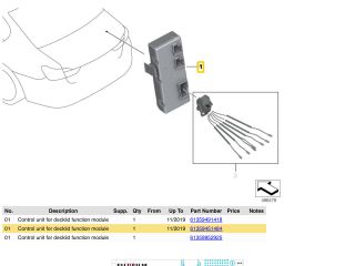 bontott BMW 3 G20-G80 Csomagtérajtó Motor Elektronika