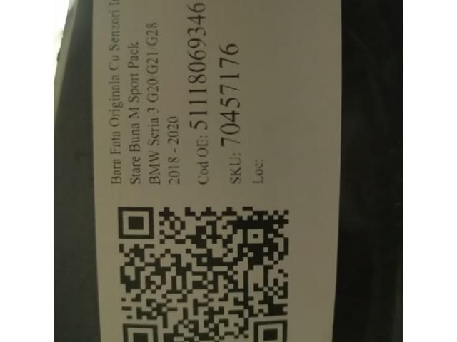 bontott BMW 3 G20-G80 Első Lökhárító (Részeivel)