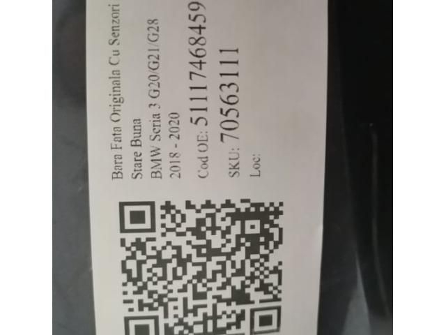 bontott BMW 3 G20-G80 Első Lökhárító (Részeivel)