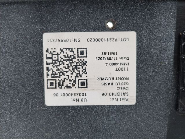 bontott BMW 3 G20-G80 Első Lökhárító (Üresen)