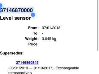 bontott BMW 3 G20-G80 Első Xenon Szintszabályzó Jeladó