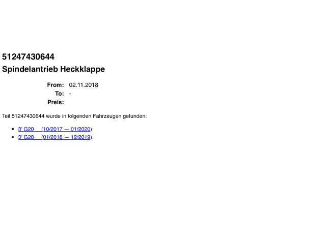 bontott BMW 3 G20-G80 Gázrugós Kitámasztó Teleszkóp Csomagtérajtó Jobb