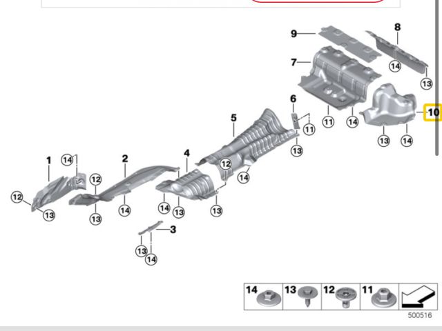 bontott BMW 3 G20-G80 Hátsó Kipufogó Dob Hővédő Lemez