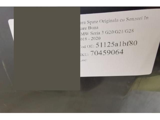 bontott BMW 3 G20-G80 Hátsó Lökhárító (Részeivel)