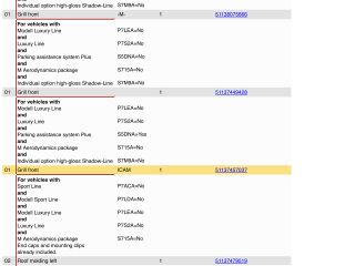 bontott BMW 3 G20-G80 Hűtőrács