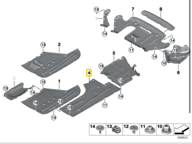 bontott BMW 3 G20-G80 Jobb Fenéklemez