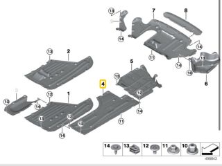 bontott BMW 3 G20-G80 Jobb Fenéklemez