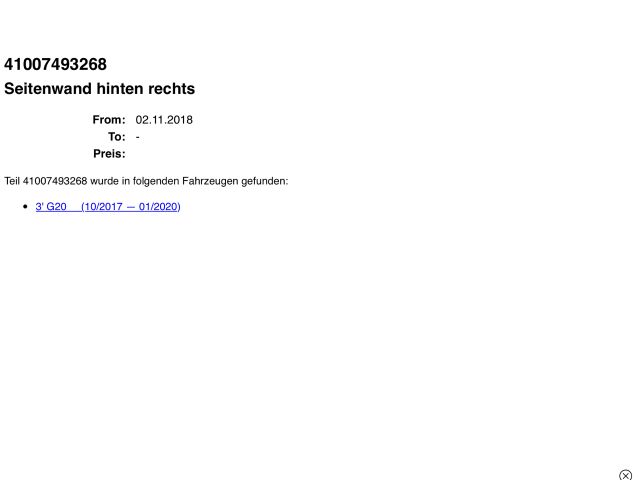 bontott BMW 3 G20-G80 Jobb hátsó Sárvédő