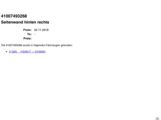 bontott BMW 3 G20-G80 Jobb hátsó Sárvédő