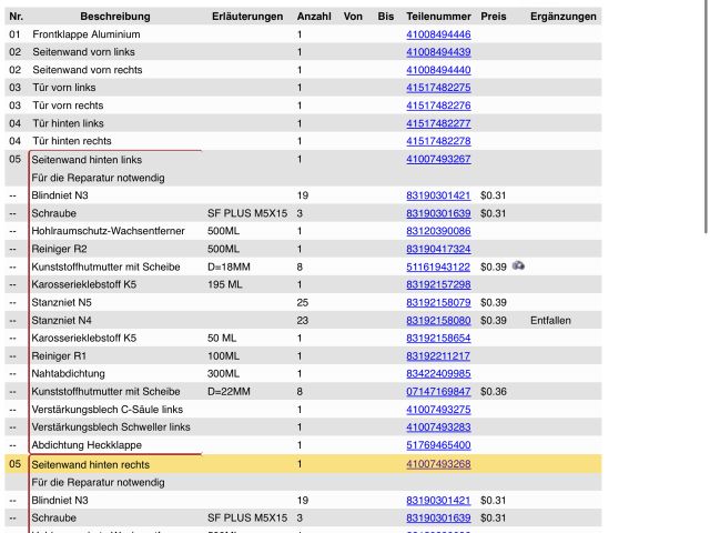bontott BMW 3 G20-G80 Jobb hátsó Sárvédő