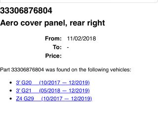 bontott BMW 3 G20-G80 Jobb Lengőkar Tartó