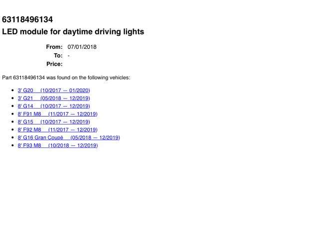 bontott BMW 3 G20-G80 LED Trafó