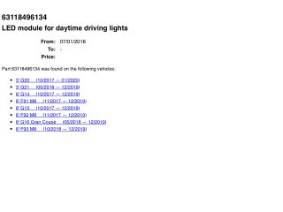 bontott BMW 3 G20-G80 LED Trafó