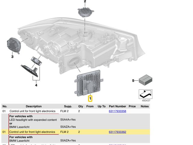 bontott BMW 3 G20-G80 LED Trafó