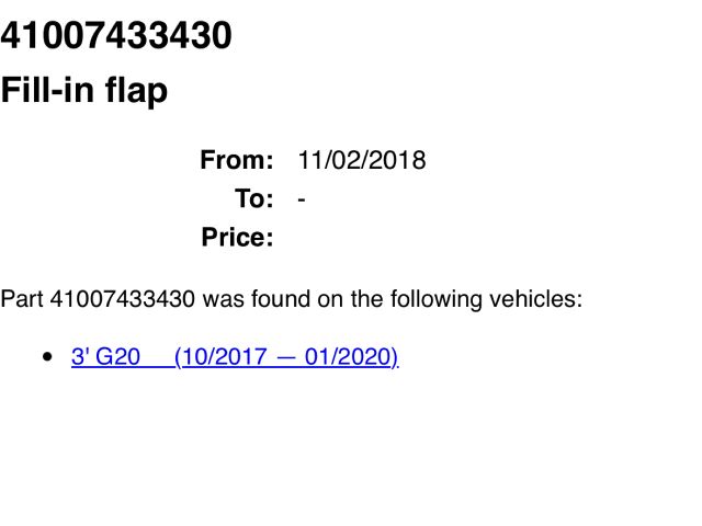 bontott BMW 3 G20-G80 Tankajtó