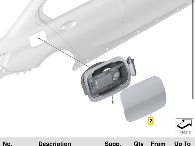 bontott BMW 3 G20-G80 Tankajtó