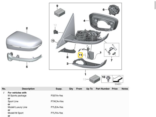 bontott BMW 3 G20-G80 Tükör Állító Elektronika