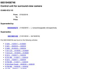 bontott BMW 3 G20-G80 Video Elektronika