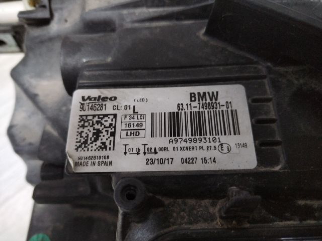 bontott BMW 3 GT Bal Fényszóró