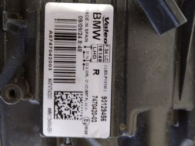 bontott BMW 3 GT Jobb Fényszóró