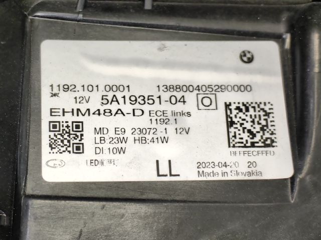 bontott BMW 4 Bal Ledes Fényszóró