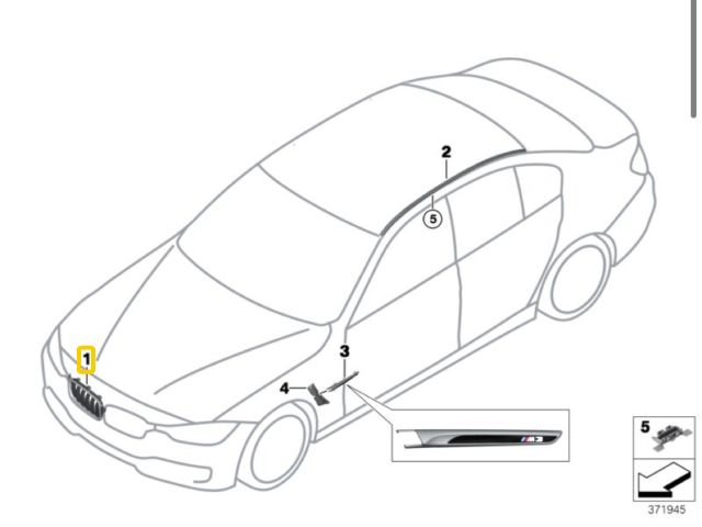 bontott BMW 4 Hűtőrács