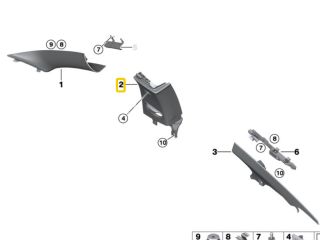 bontott BMW 4 Jobb B Oszlop Burkolat