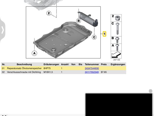 bontott BMW 4 Nyomástartó Szelep