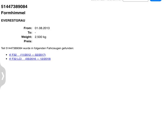 bontott BMW 4 Tetőkárpit