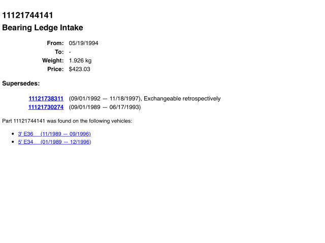 bontott BMW 5 E34 Vezérműtengely Házzal