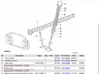 bontott BMW 5 E34 Vezérműtengely Házzal
